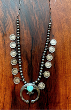 Load image into Gallery viewer, Sonoran Turquoise Coin Squash necklace
