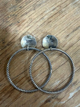 Load image into Gallery viewer, Silver Hoop Earrings
