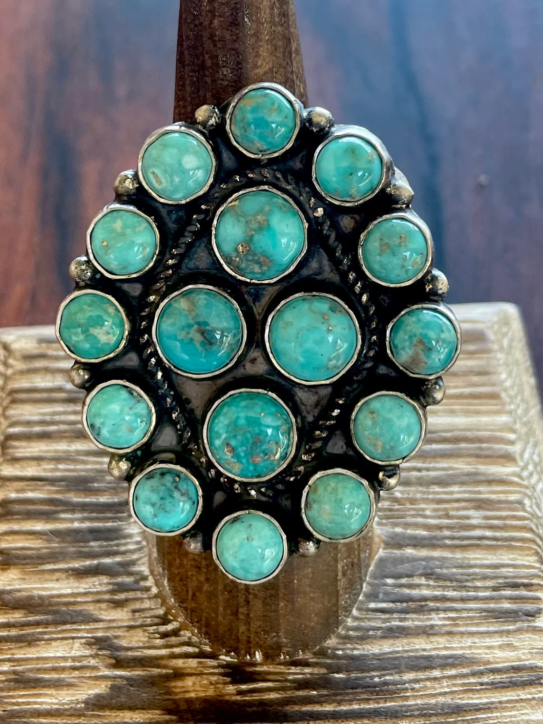 Kingman Turquoise Adjustable Ring