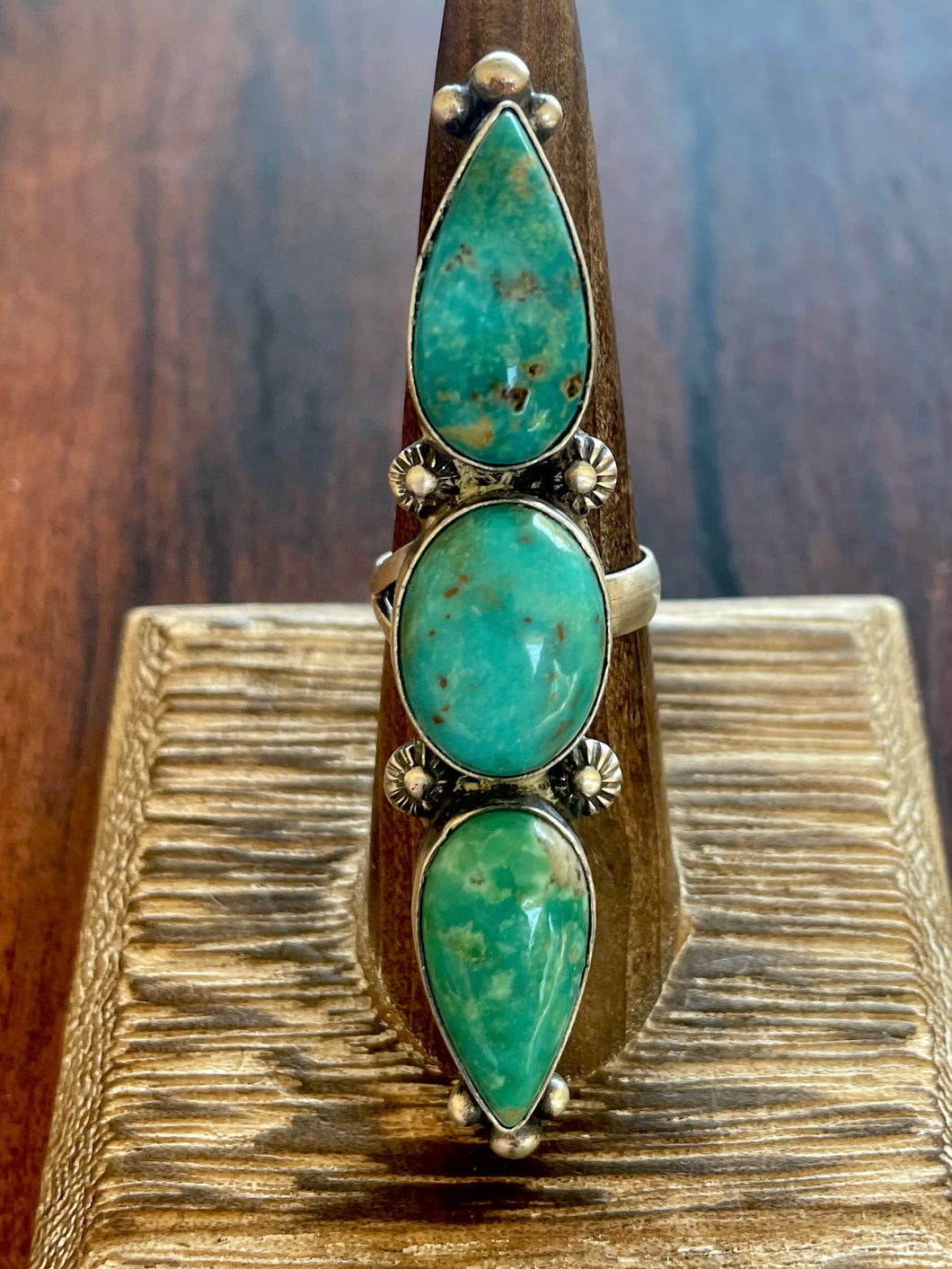 Kingman Turquoise Adjustable Ring