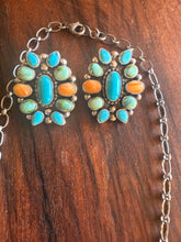 Load image into Gallery viewer, Multi Color Necklace and Earrings set
