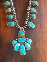 Load image into Gallery viewer, Kingman Turquoise Necklace and Earrings Set
