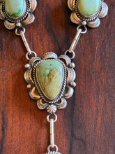 Load image into Gallery viewer, Sonoran Turquoise Lariat Necklace with Earrings
