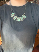Load image into Gallery viewer, Kingman turquoise cluster chocker
