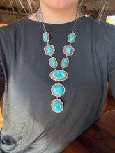 Load image into Gallery viewer, Sonoran Gold Lariat Necklace and Earring Set
