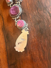 Load image into Gallery viewer, Purple Spiny Lariat set with Earrings
