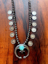 Load image into Gallery viewer, Sonoran Turquoise Coin Squash necklace
