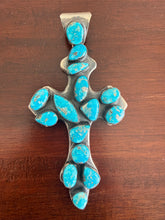 Load image into Gallery viewer, Turquoise Cross Pendant
