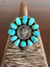 Load image into Gallery viewer, Liberty Coin and Cluster Adjustable Ring
