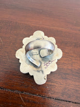 Load image into Gallery viewer, Turquoise Cluster Adjustable Ring
