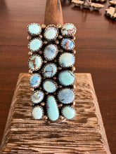 Load image into Gallery viewer, Turquoise Cluster Adjustable Ring
