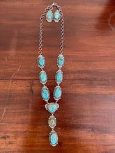 Load image into Gallery viewer, Turquoise Lariat Set with Earrings
