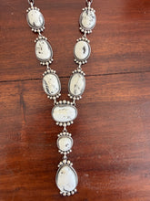 Load image into Gallery viewer, White Buffalo Lariat Set with Earrings
