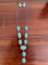 Load image into Gallery viewer, Royston Turquoise Lariat Set with Earrings

