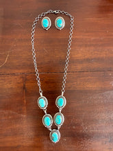 Load image into Gallery viewer, Turquoise Necklace Set with Earrings
