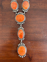 Load image into Gallery viewer, Orange Spiny Lariat Set
