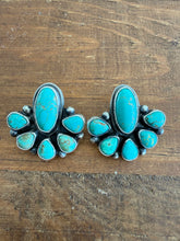 Load image into Gallery viewer, Turquoise Cluster Earrings
