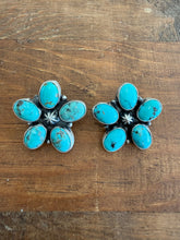 Load image into Gallery viewer, Turquoise Cluster Earrings
