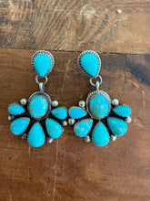 Load image into Gallery viewer, Kingman Turquoise Dangle Earrings
