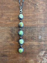 Load image into Gallery viewer, 5 Stone Sonoran Turquoise Lariat
