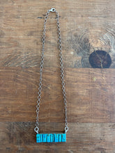 Load image into Gallery viewer, Turquoise Bar Necklace
