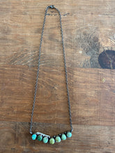 Load image into Gallery viewer, 7 Stone Sonoran Turquoise Necklace
