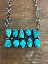 Load image into Gallery viewer, Turquoise Cluster Bar Necklace
