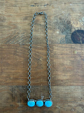 Load image into Gallery viewer, 3 Stone Turquoise Necklace

