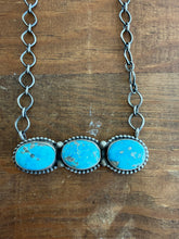 Load image into Gallery viewer, 3 Stone Turquoise Necklace

