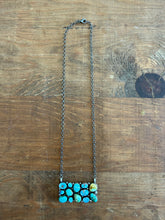 Load image into Gallery viewer, Golden Hills and Sonoran Turquoise Bar Necklace
