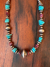 Load image into Gallery viewer, Purple Spiny and Turquoise Necklace
